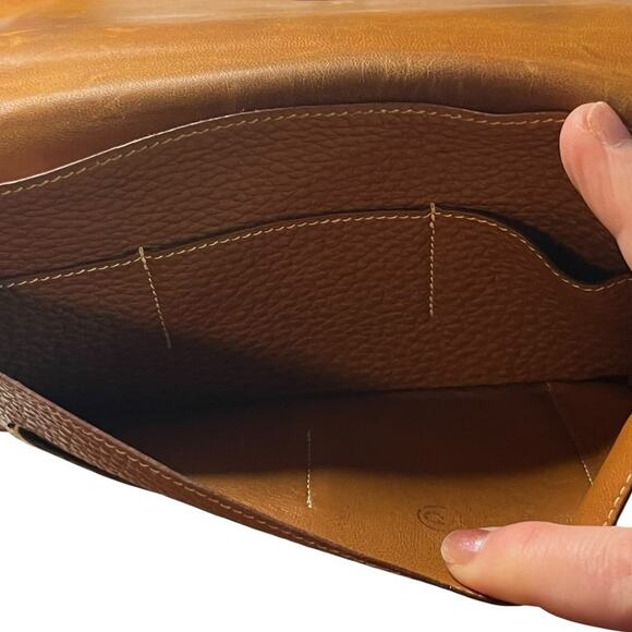 Hermes Dogon Duo Calf Leather Long Wallet Palladium Hardware in "Gold" 2006 - Picture 3 of 16